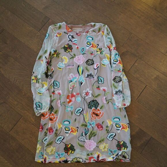 Philosophy Floral Lace Embroidered Romantic‎ Long Sleeve Women's S - Picture 5 of 5